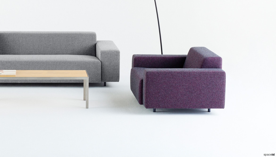 Purple low chair