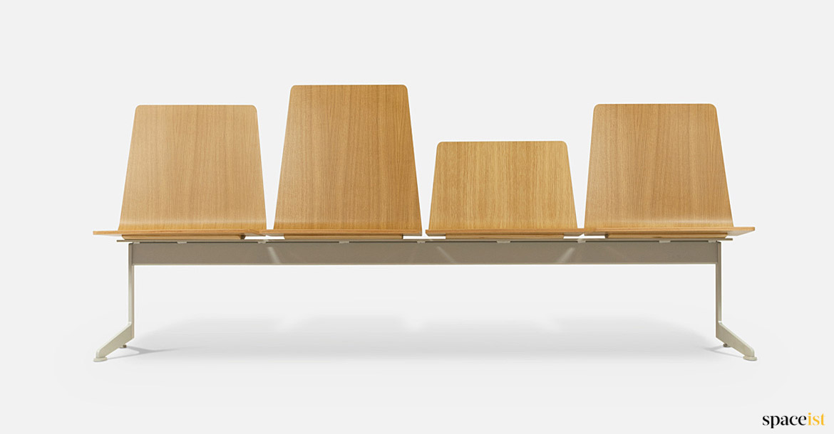 wood waiting room seating