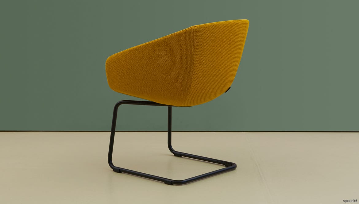 Yellow cantilever chair