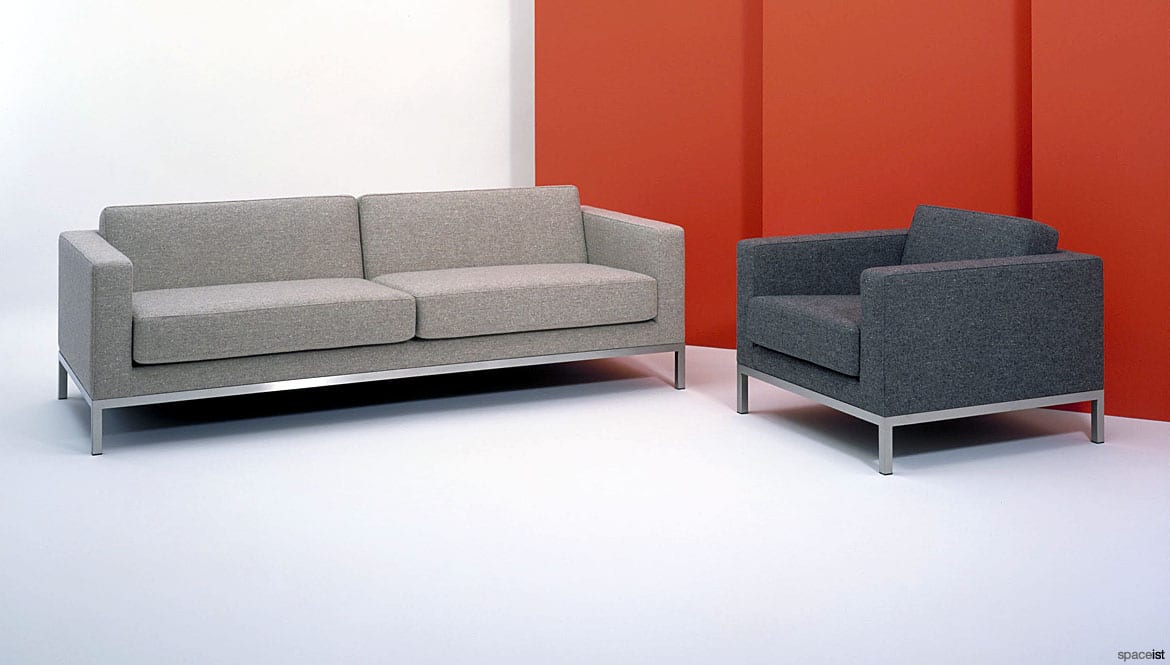 Three seater sofa grey