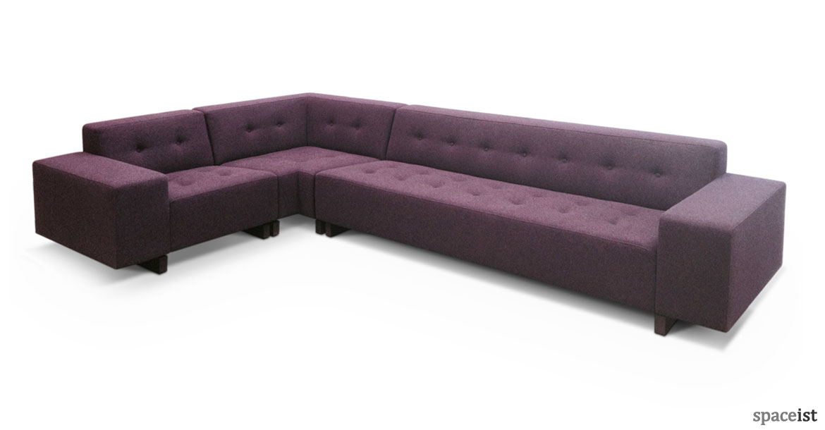 46 purple office corner sofa