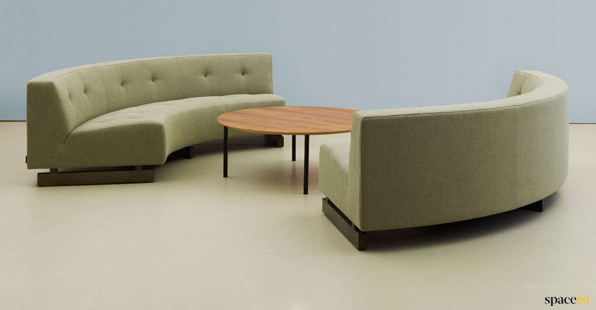 Quarter circle sofa