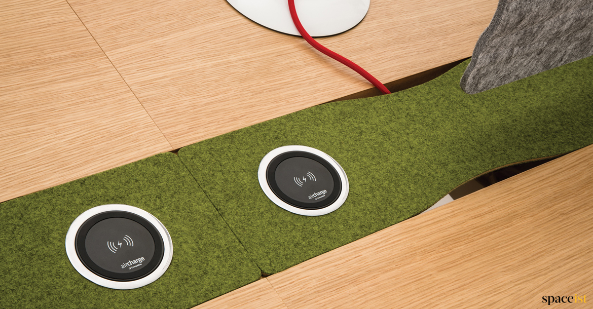 Art desk air charger point
