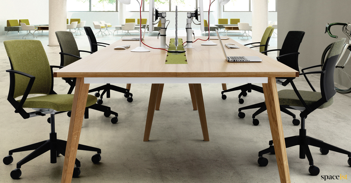 Wood bench desk - Art