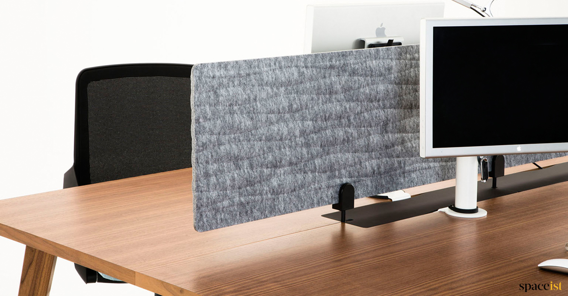 Grey fabric wavy screen