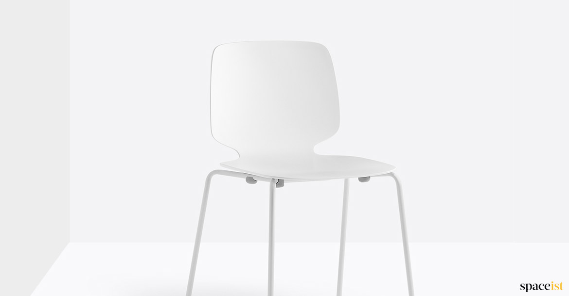 White cafe chair