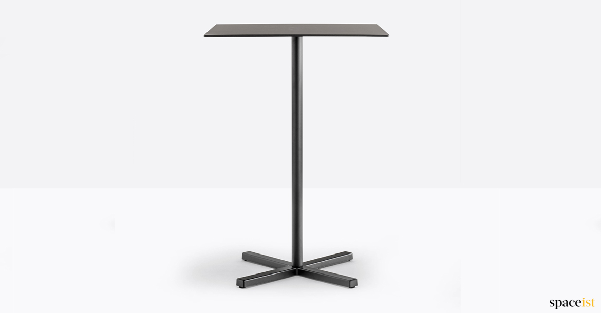 Tall black cafe table