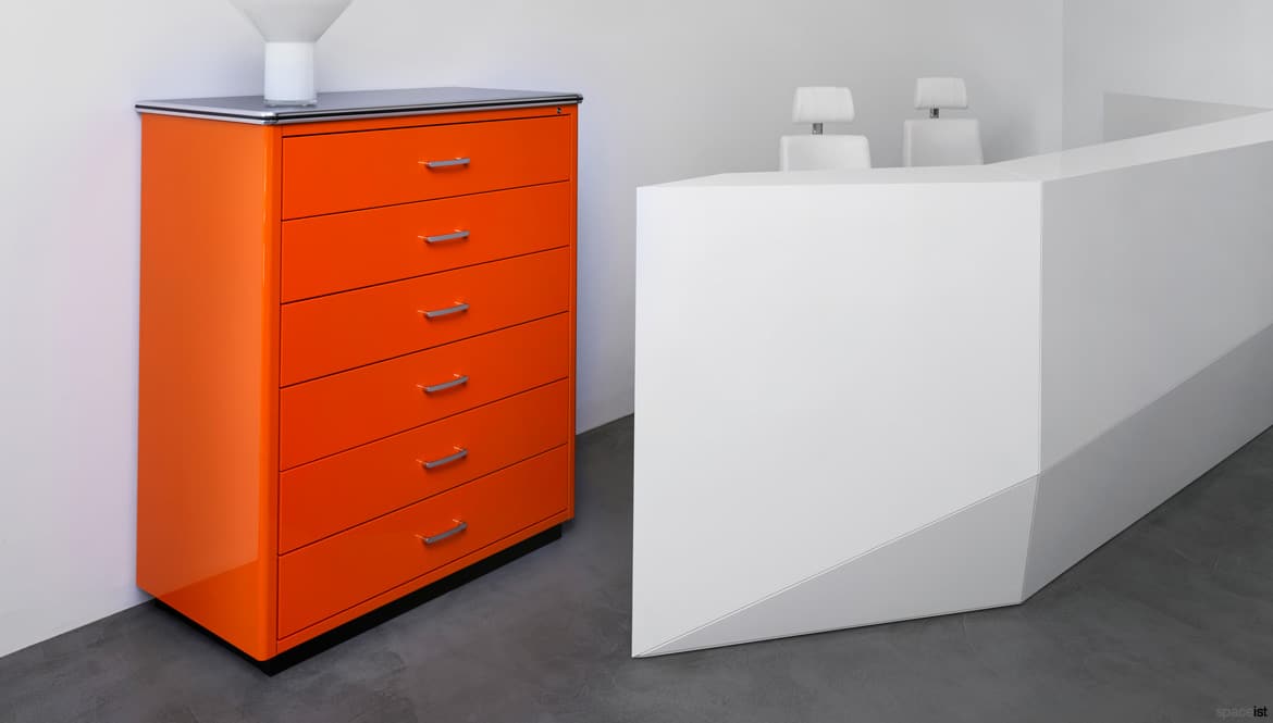 Orange drawers