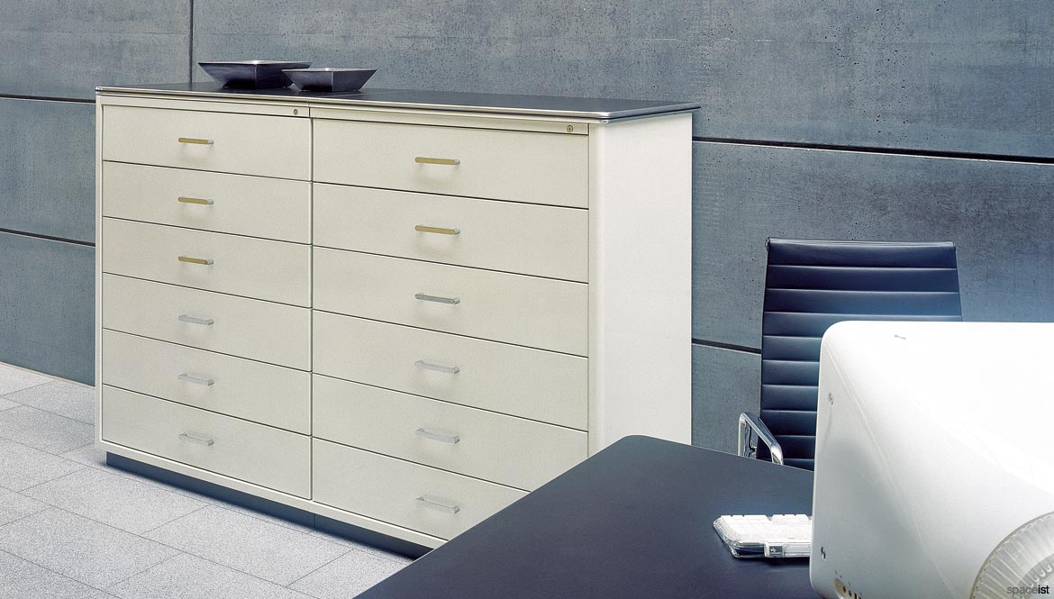 White drawer storage