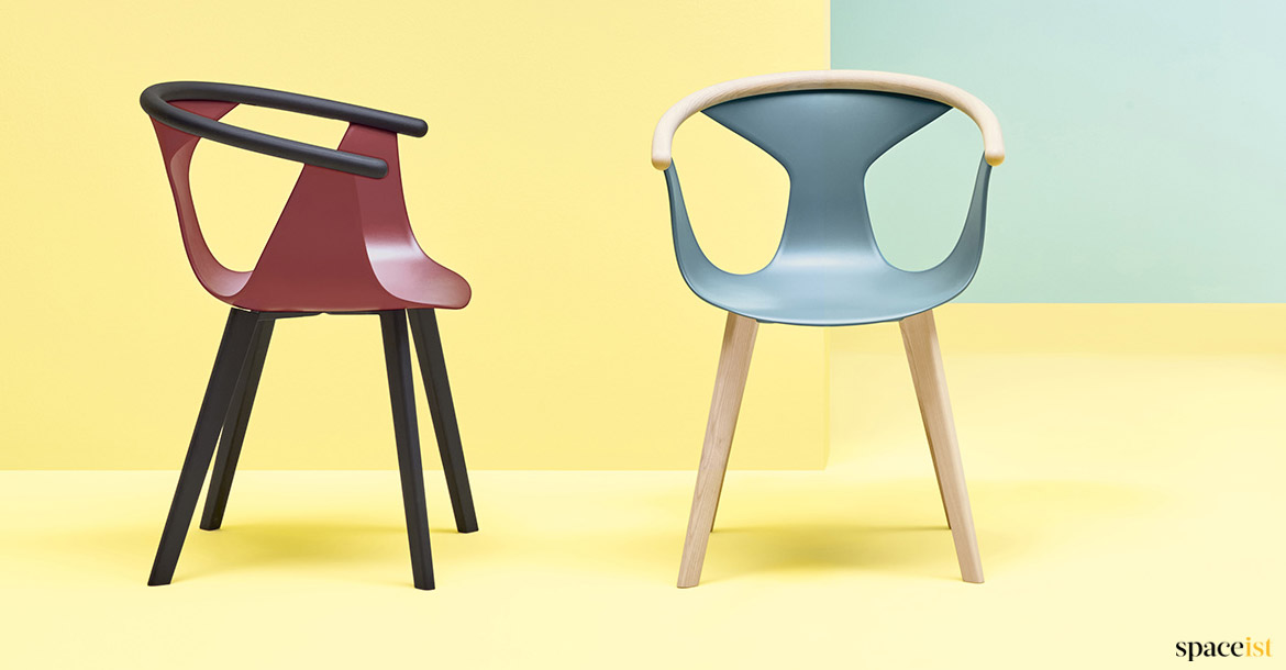 Retro coloured chairs