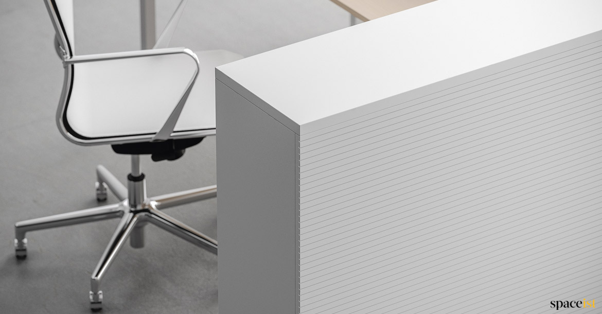 storage with acoustic panel