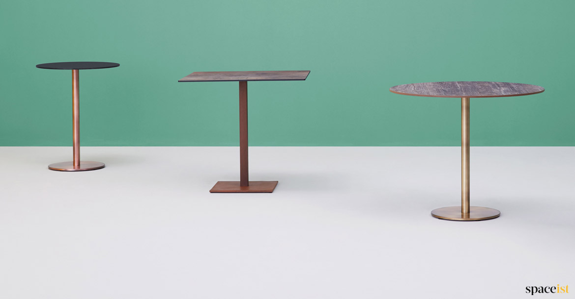 Inox outdoor cafe table range