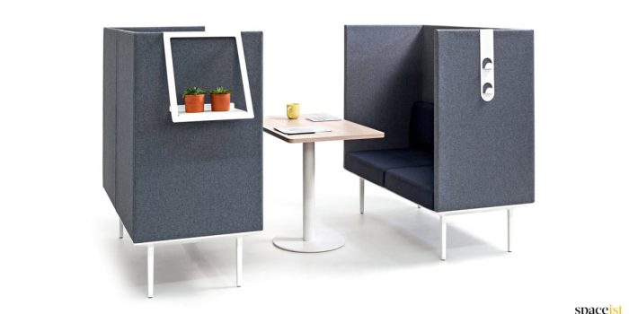 High back sofa pod to seat four people