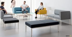 Longi modular compact office reception sofa