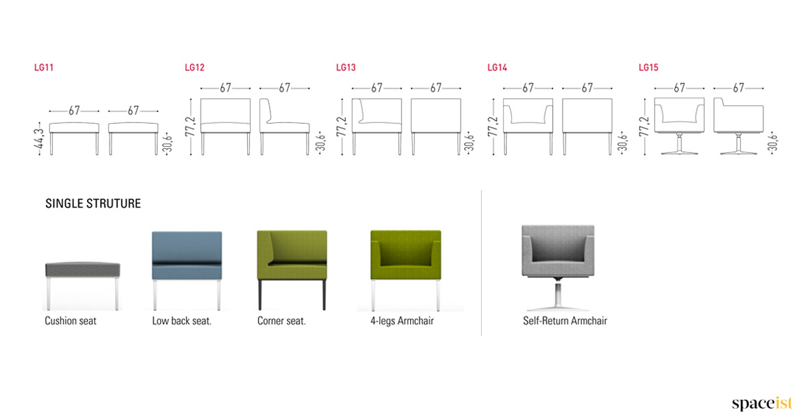 Longi office chair sizes