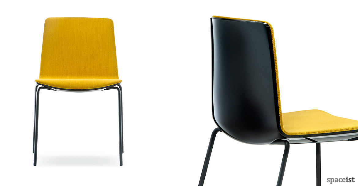 Noa meeting chair in yellow and black