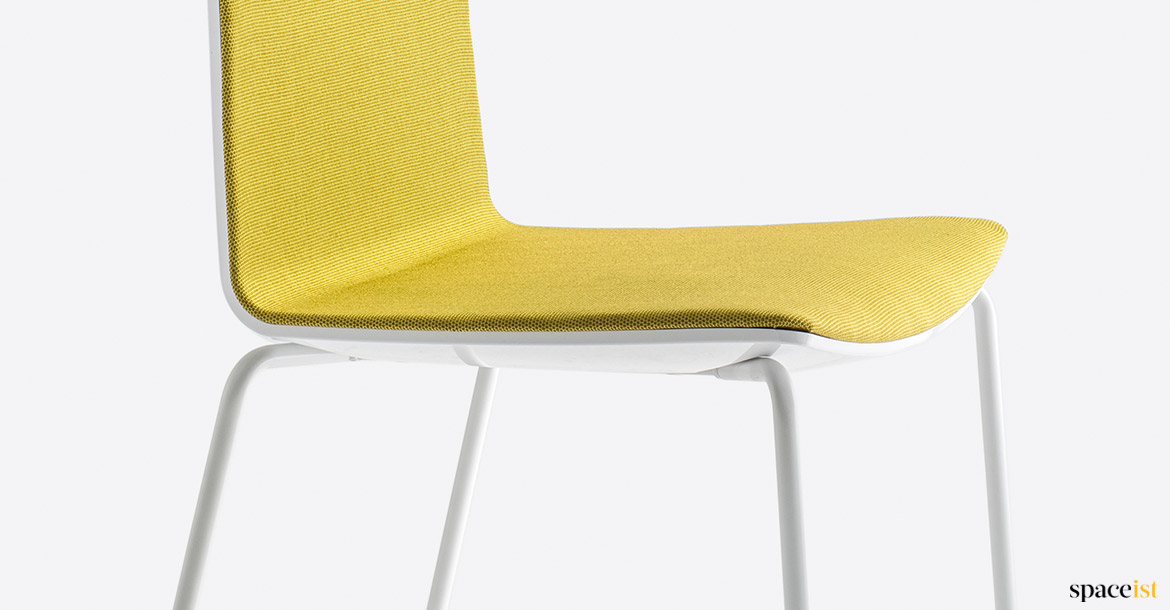 Yellow + white meeting chair