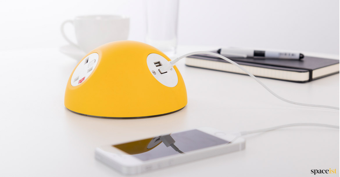 Yellow iphone charger