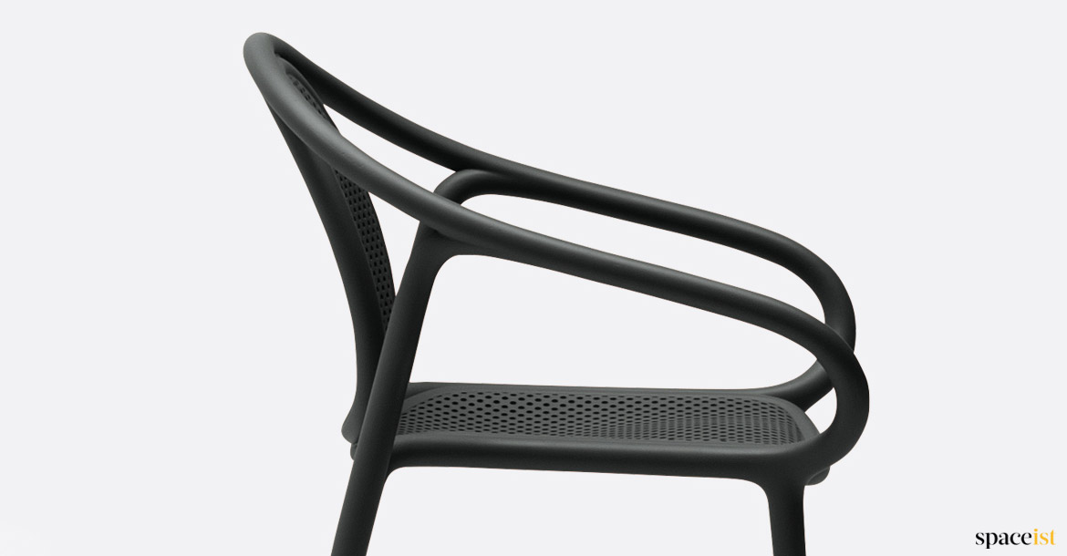 Black chair closeup
