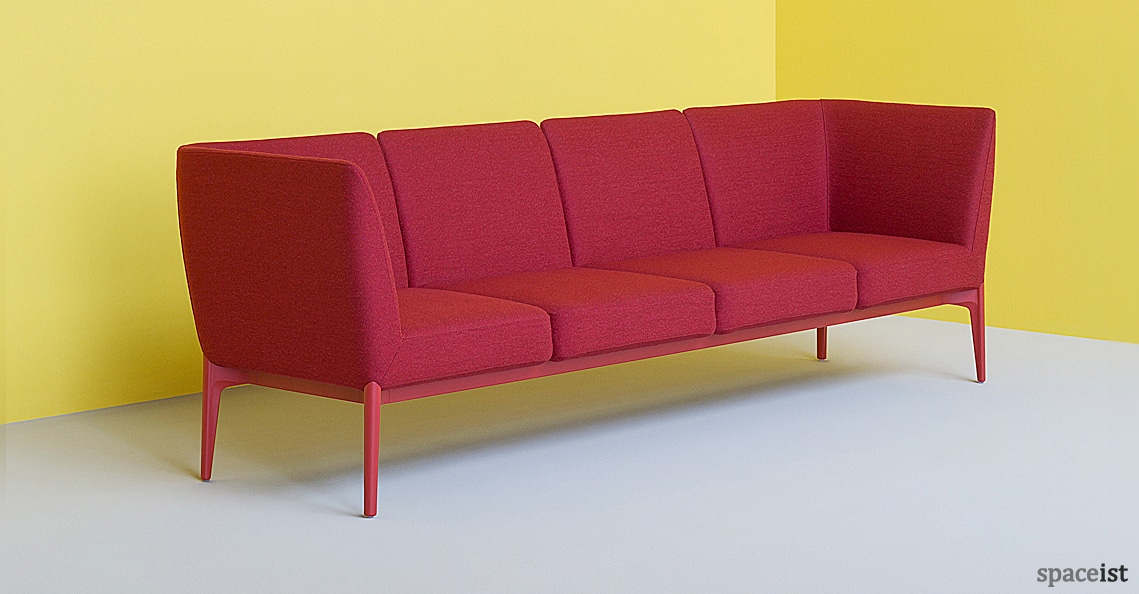 Spaceist Social red office sofa 1