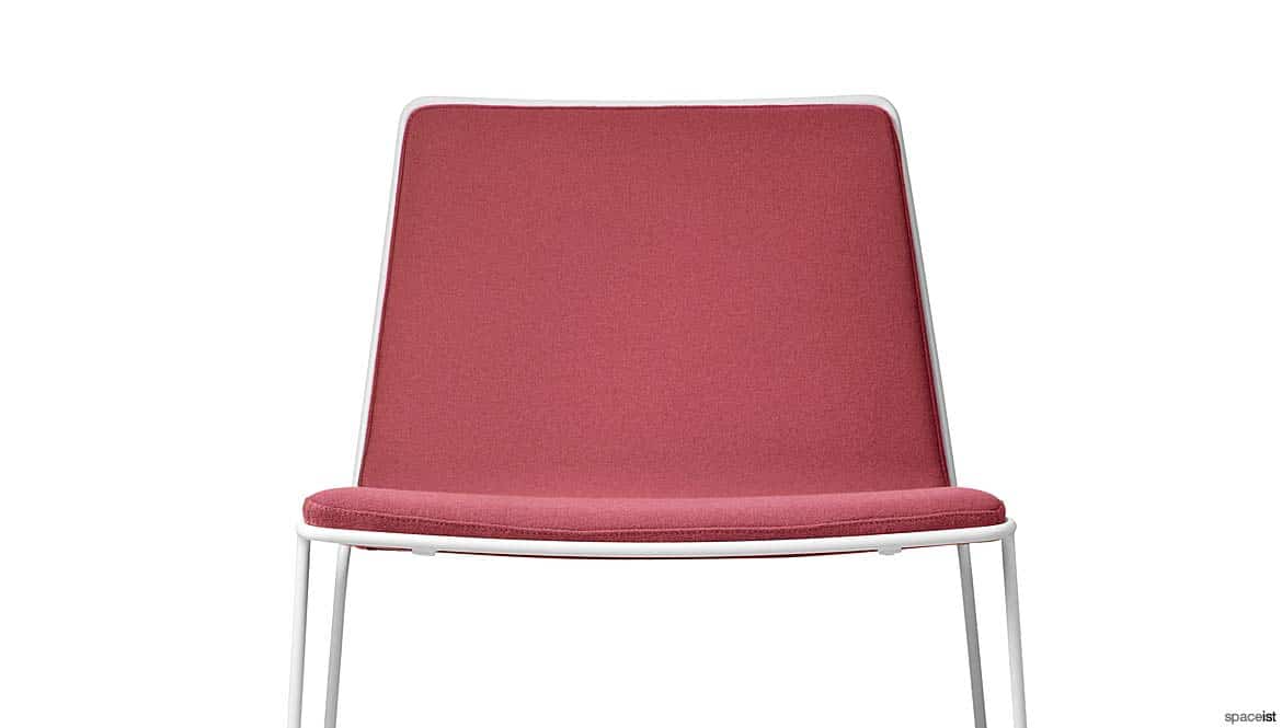 red white chair
