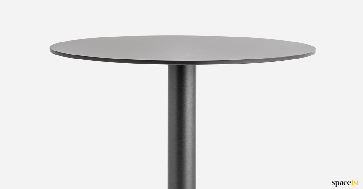 Black cafe table top