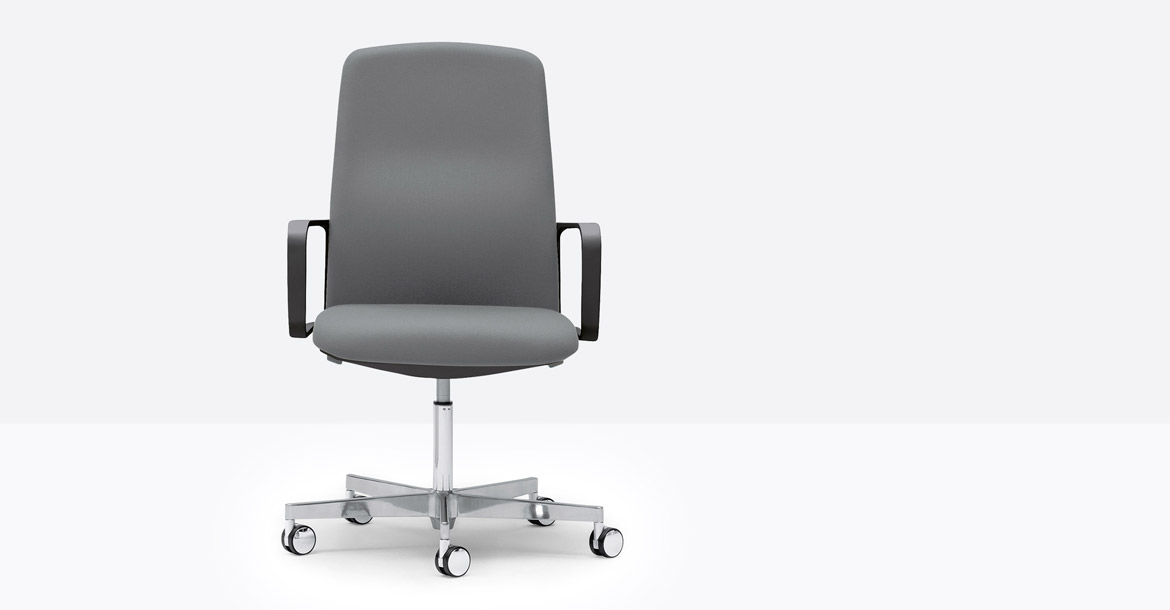 Grey and black desk chair
