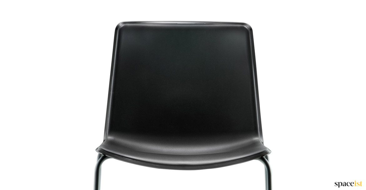 All black cafe chair