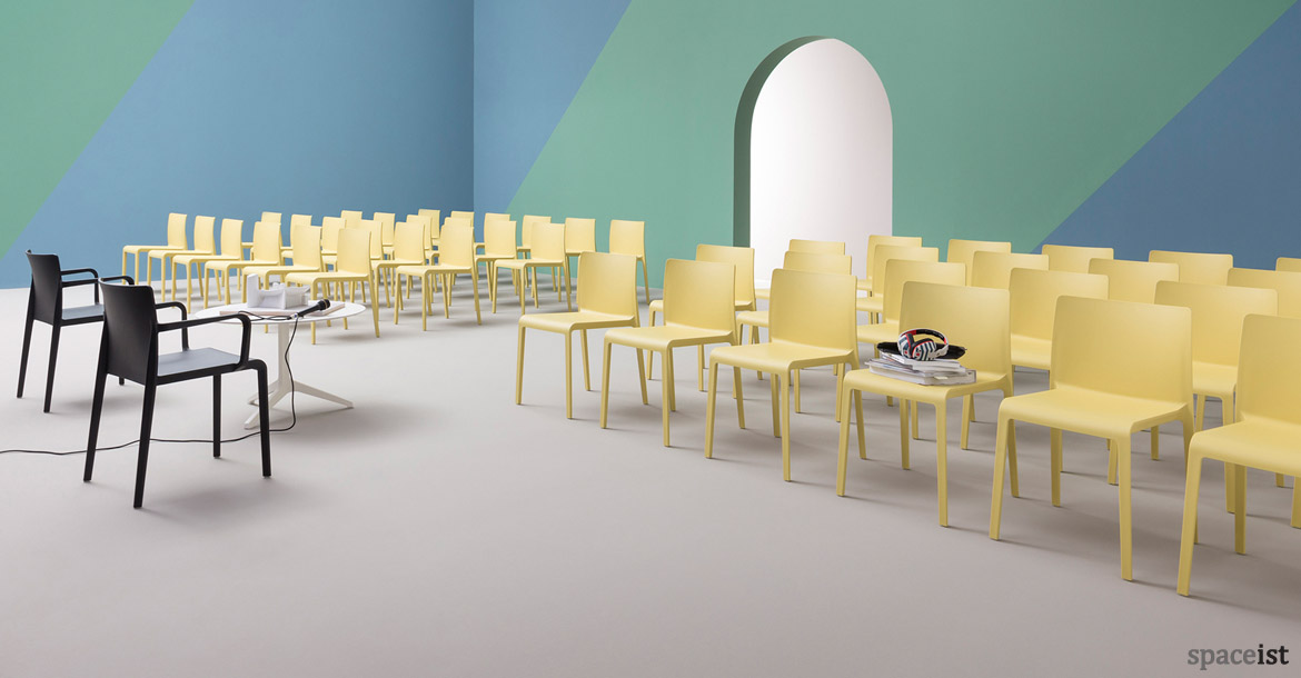 Volt yellow conference chairs