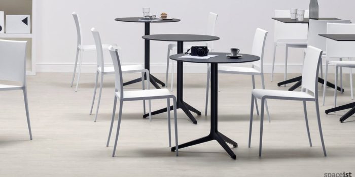 spaceist-ypsilon-black-folding-cafe-table Ypsilon round folding cafe table in black