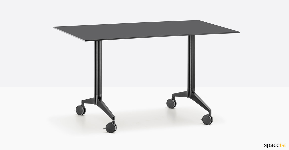Black folding table to seat 4