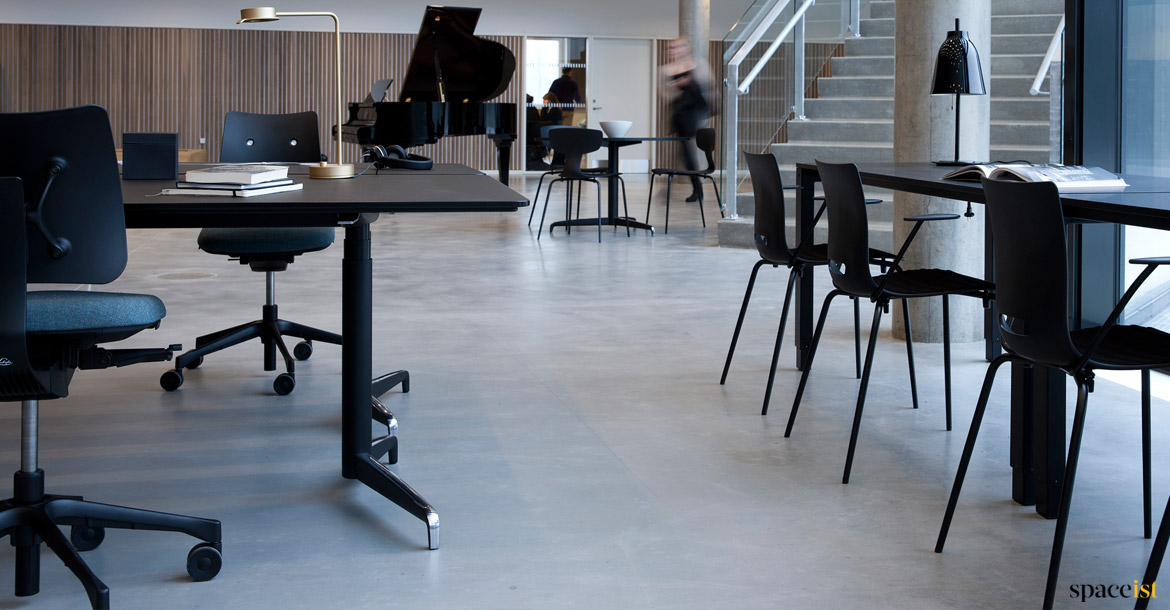 Black executive desk