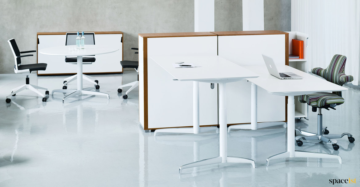 White high desk