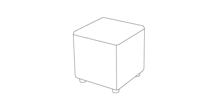 Square cube shape