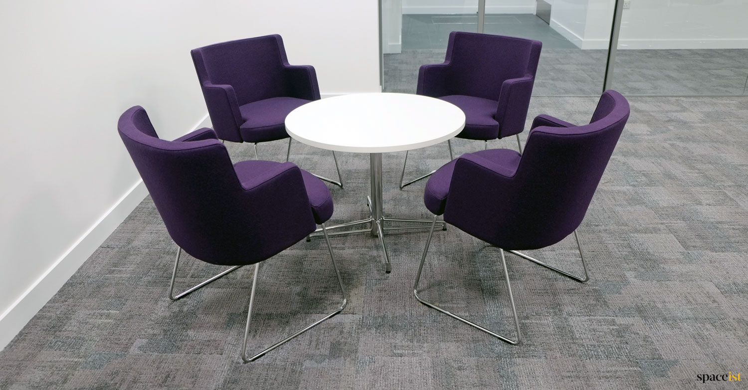 Staff breakout chairs purple
