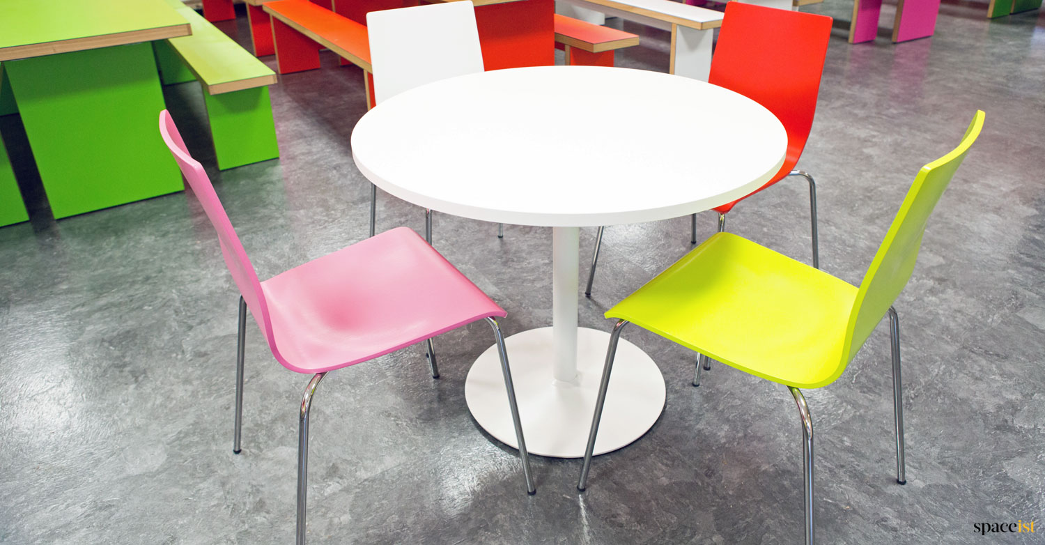 round cafe table
