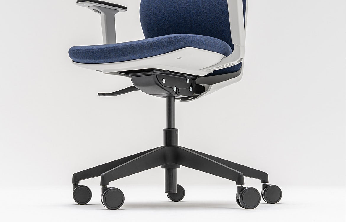 Swivel office chair closeup