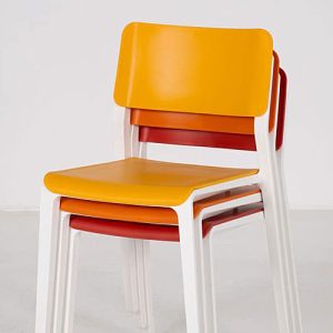 The best material for stacking cafe chairs