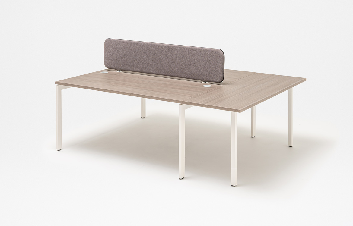 Walnut rounded study desk