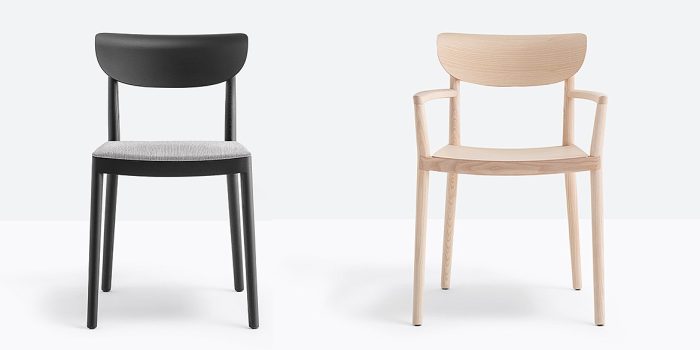 Tivoli wood cafe with armrests