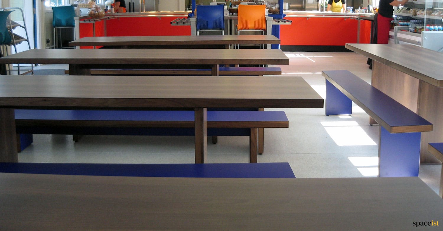dining hall tables dark wood