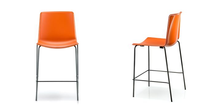 Tweet burnt orange stool
