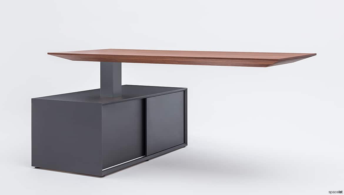 Walnut Height Adjustable Desk