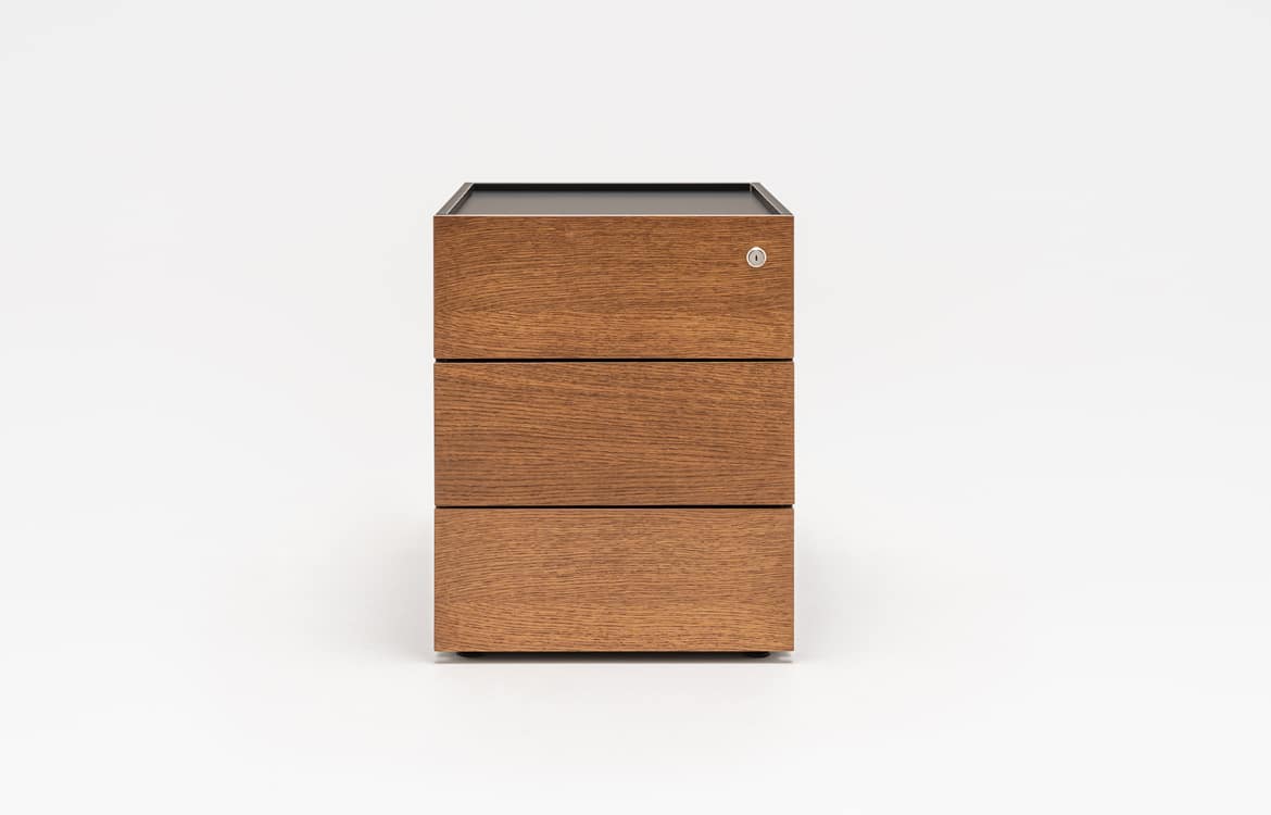 Walnut wood pedestal