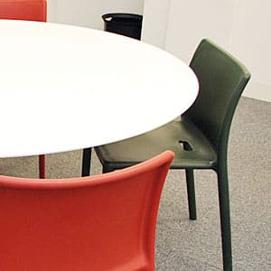 What types of canteen dining tables and canteen chairs are available?