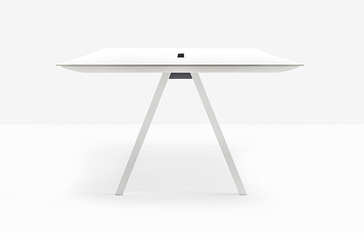 White commercial table