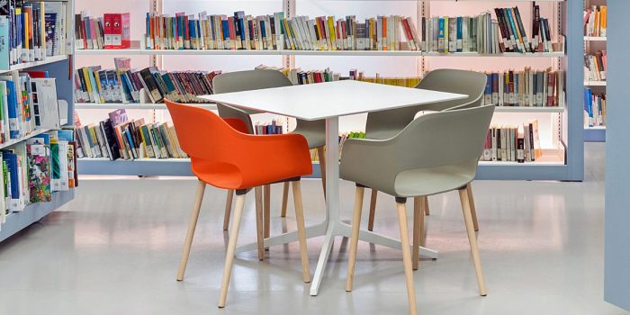 White library table and chairs