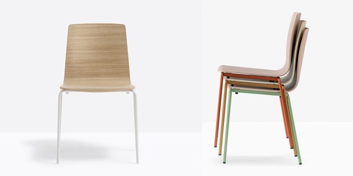 Wood coffee shop chair with wood seat