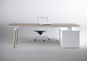 Wooden office desks