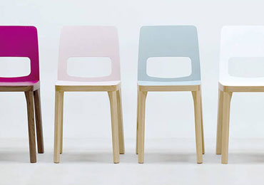 Wooden cafe chairs